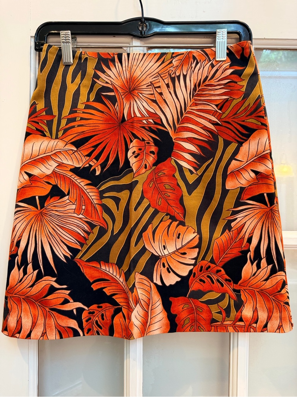 Vintage Cache Y2K 90’s Tropical Resort Floral Print A-Line Skirt Size 2 XS